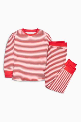 Red/White Stripe Pyjamas (9mths-8yrs)